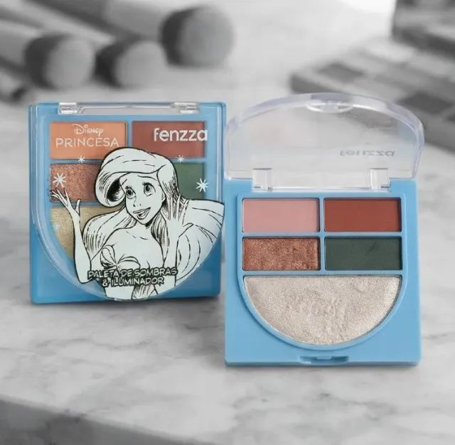 Paleta De Sombras Princesas Disney Fenzza Ariel