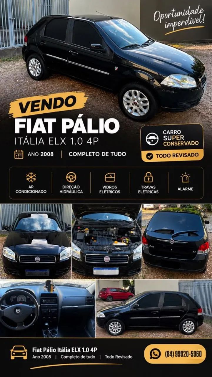 Fiat Palio ELX 1.0 FIRE/30 ANOS F. FLEX 8V 4P 2008