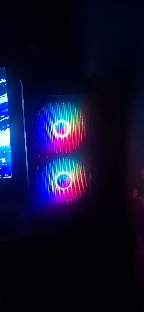 Gabinete mini tower, 2 cooler rgb frontal - Foto 2