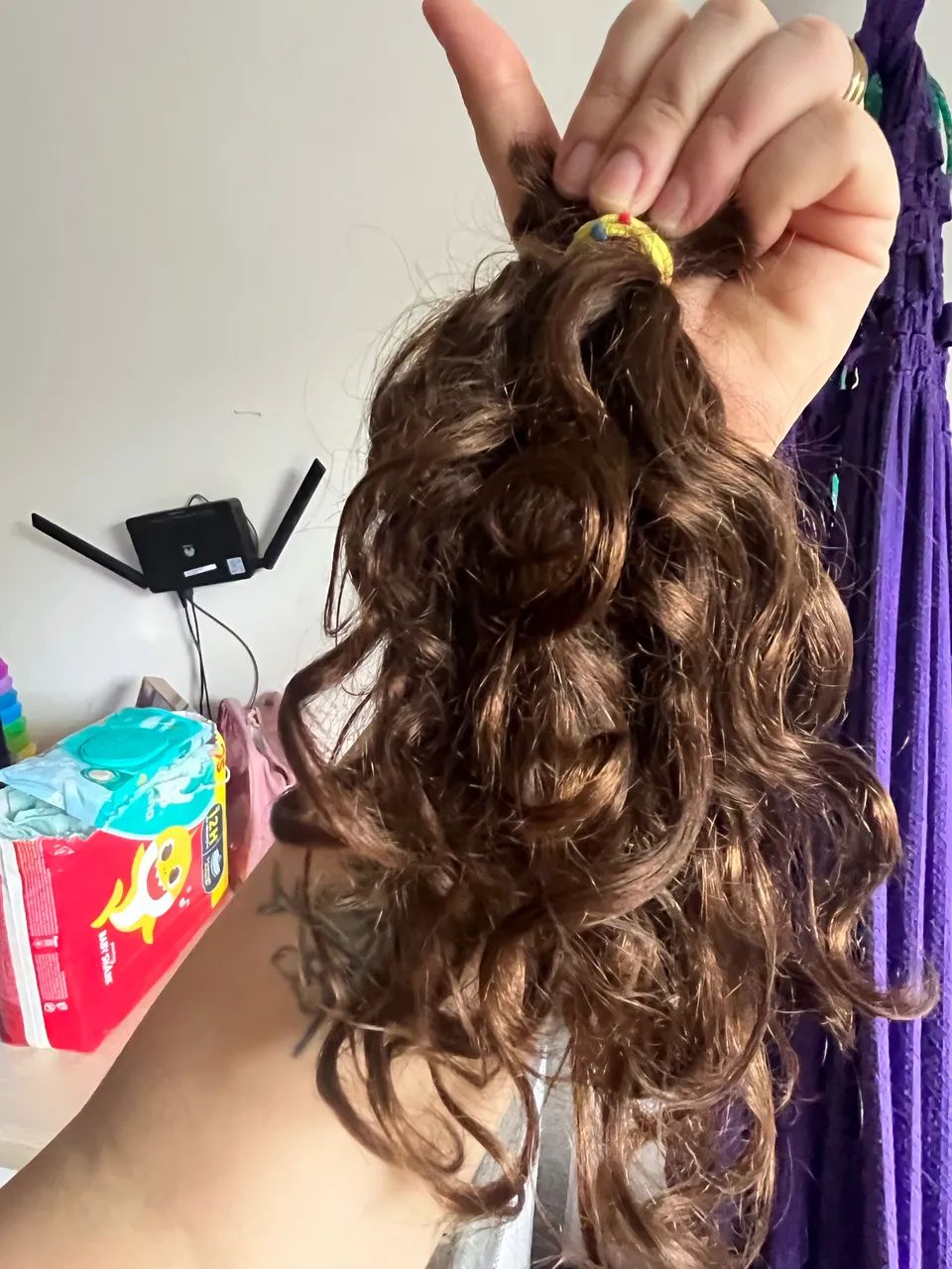 Cabelo virgem ondulado 