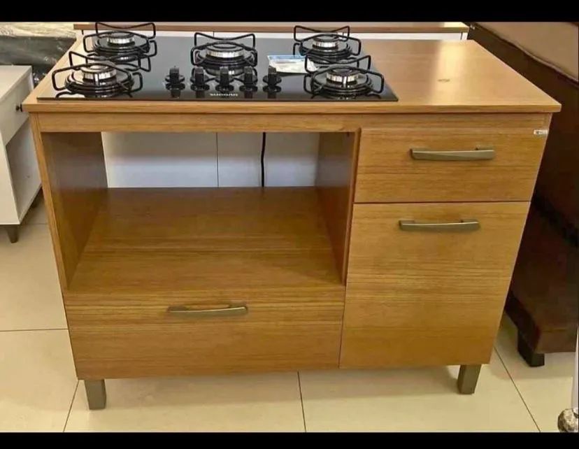 Balcão com Cooktop 5 bocas 