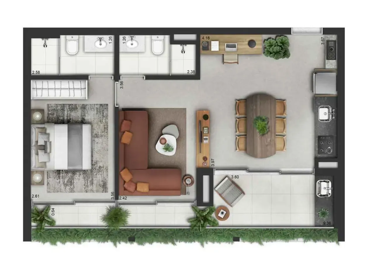 PLANTA 63m²
