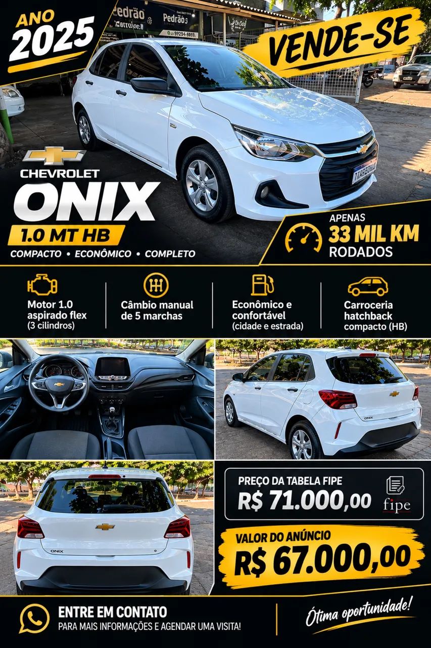 Chevrolet Onix Hatch 1.0 12V Flex Mec. 4P 2025