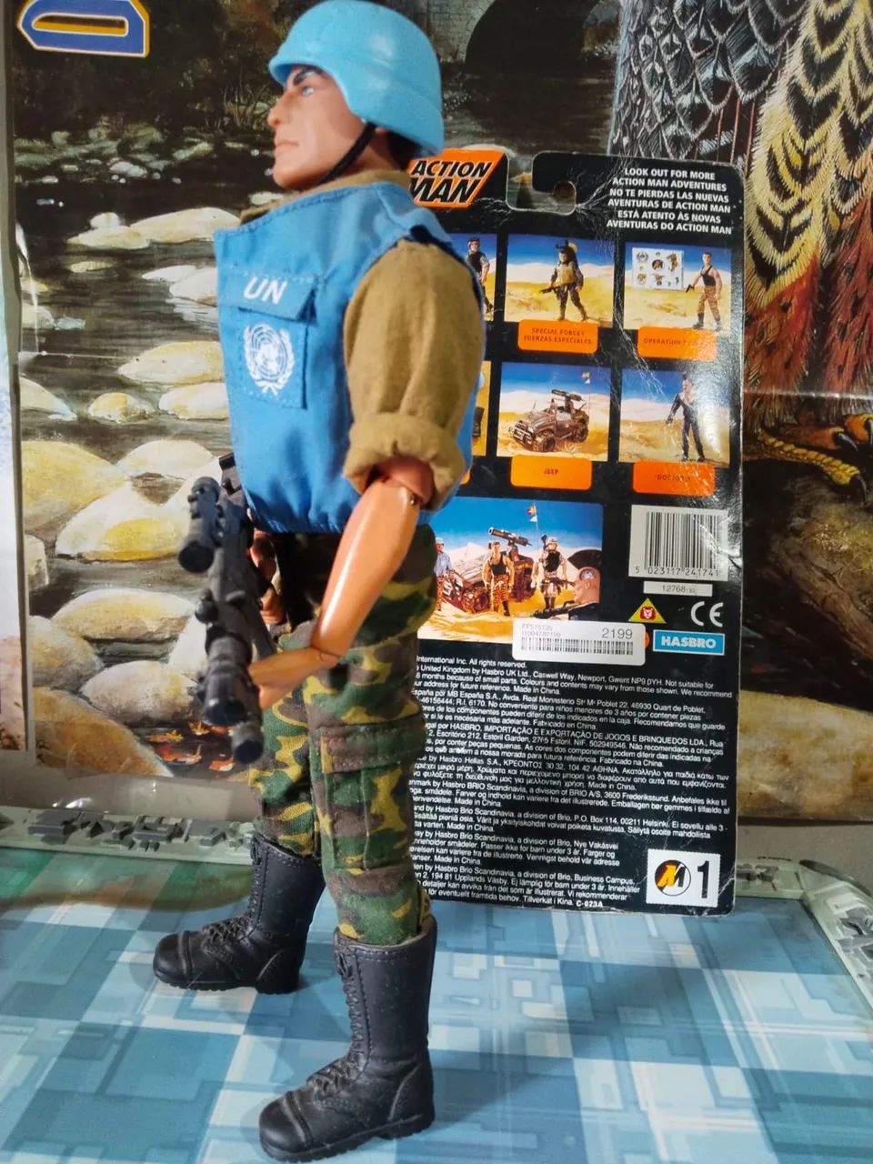 Action Man (cabeça) corpo de Falcon (Estrela) custom   - Foto 3