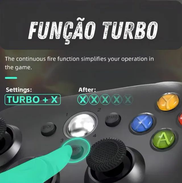 Kit 2 Controles Para o Xbox 360 e Pc Usb - Foto 5