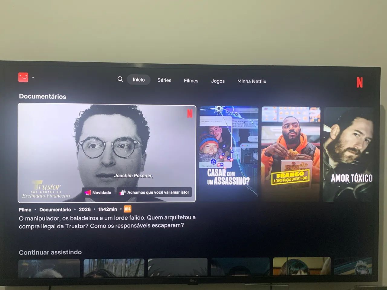 Smart TV LG 4K UHD de 50 polegadas 
