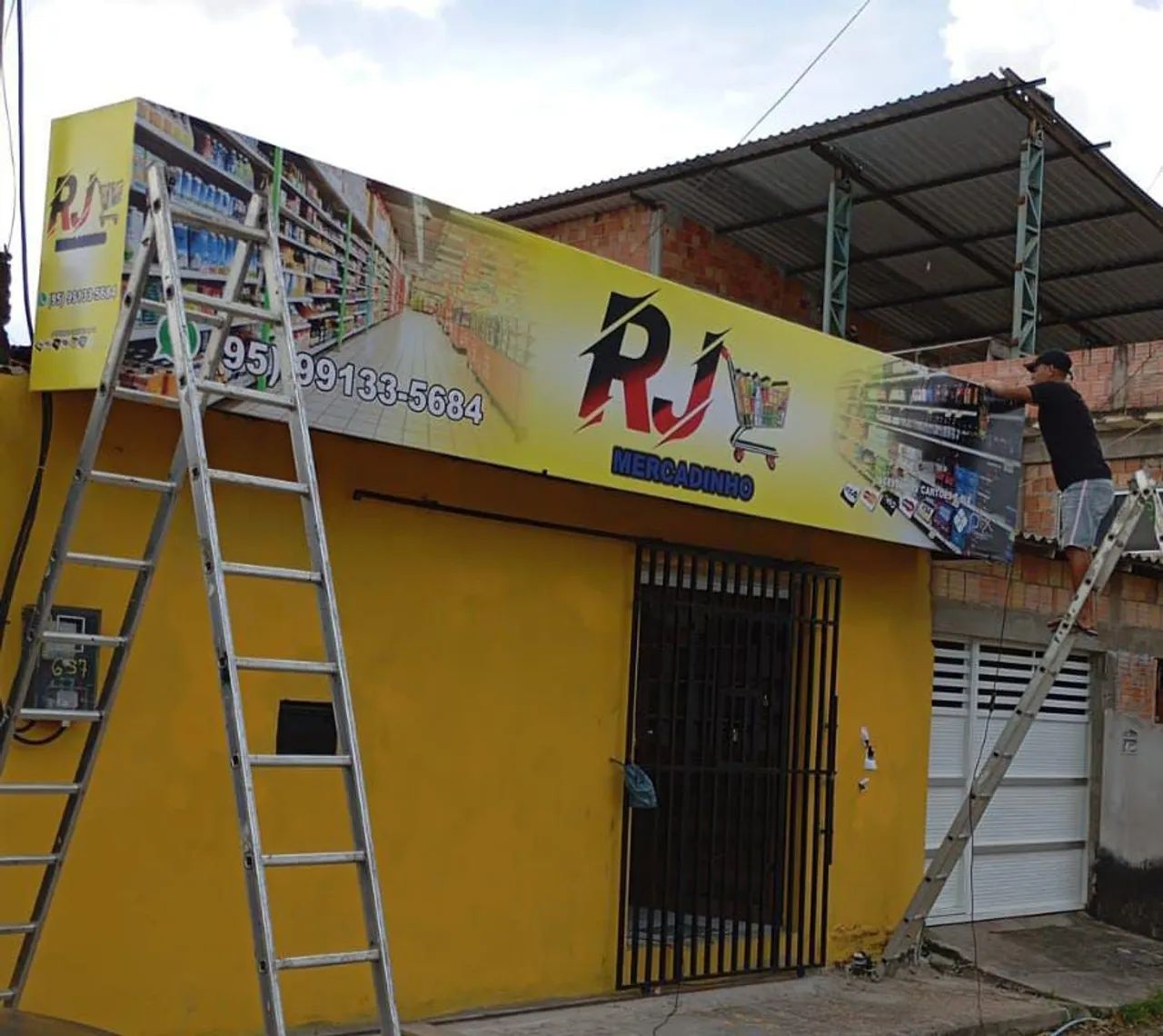 Fachada em lona impressa e ACM - Foto 3