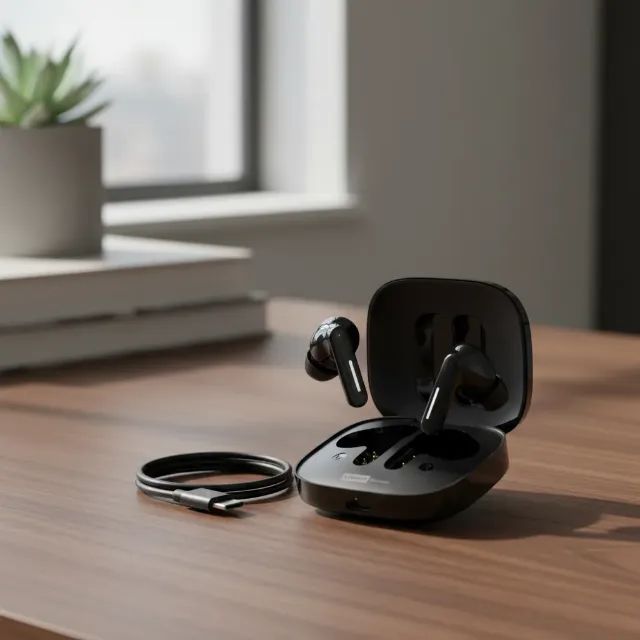 Fone De Ouvido Lenovo Services Le209 Bluetooth Cancelamento De Ruído Inteligente E Design  - Foto 2