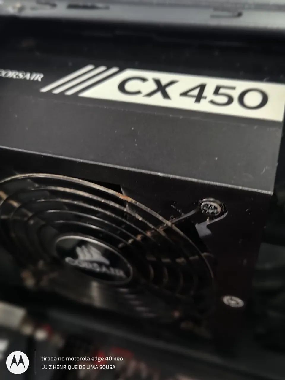 Fonte para PC Corsair CX450, 80 plus bronze