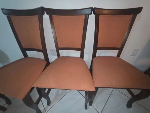 Mesa de Jantar Retangular Vidro 6 cadeiras - Foto 5