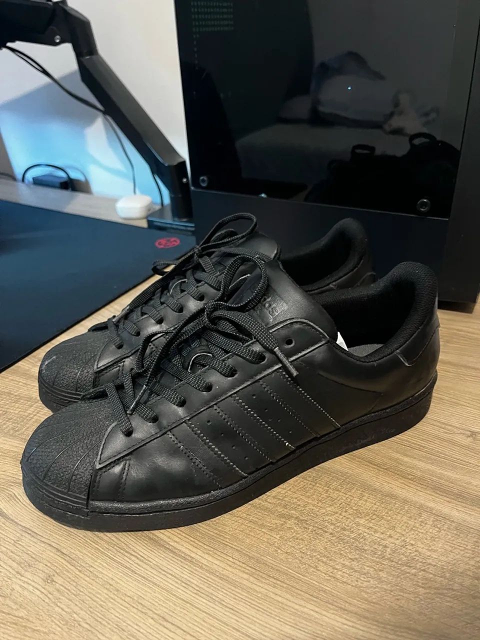 Tênis Adidas Superstar Preto 41 - Foto 3