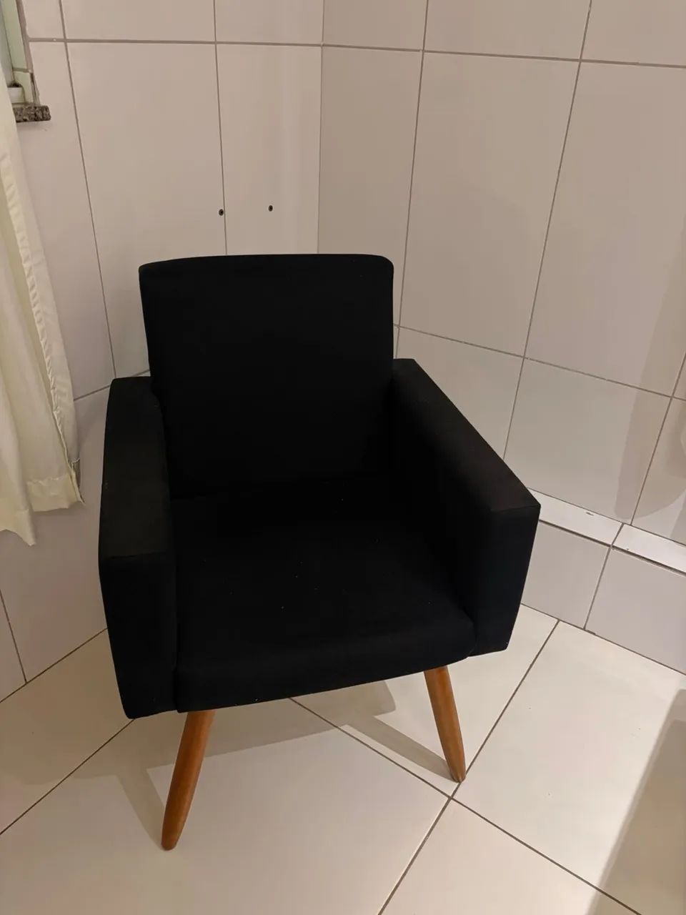 ? Poltrona Decorativa Preta - Foto 3