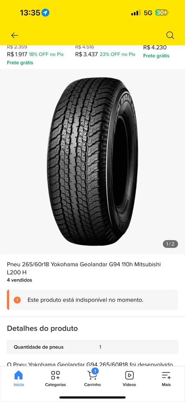 Pneu 265/60 r18 - Foto 3