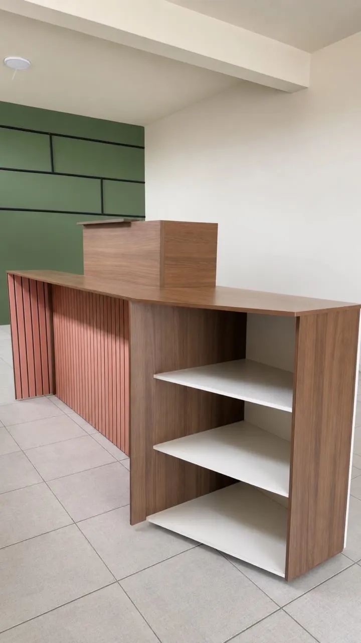 BALCÃO COMERCIAL | ATENDIMENTO | CAIXA | MDF | 2,70 METROS