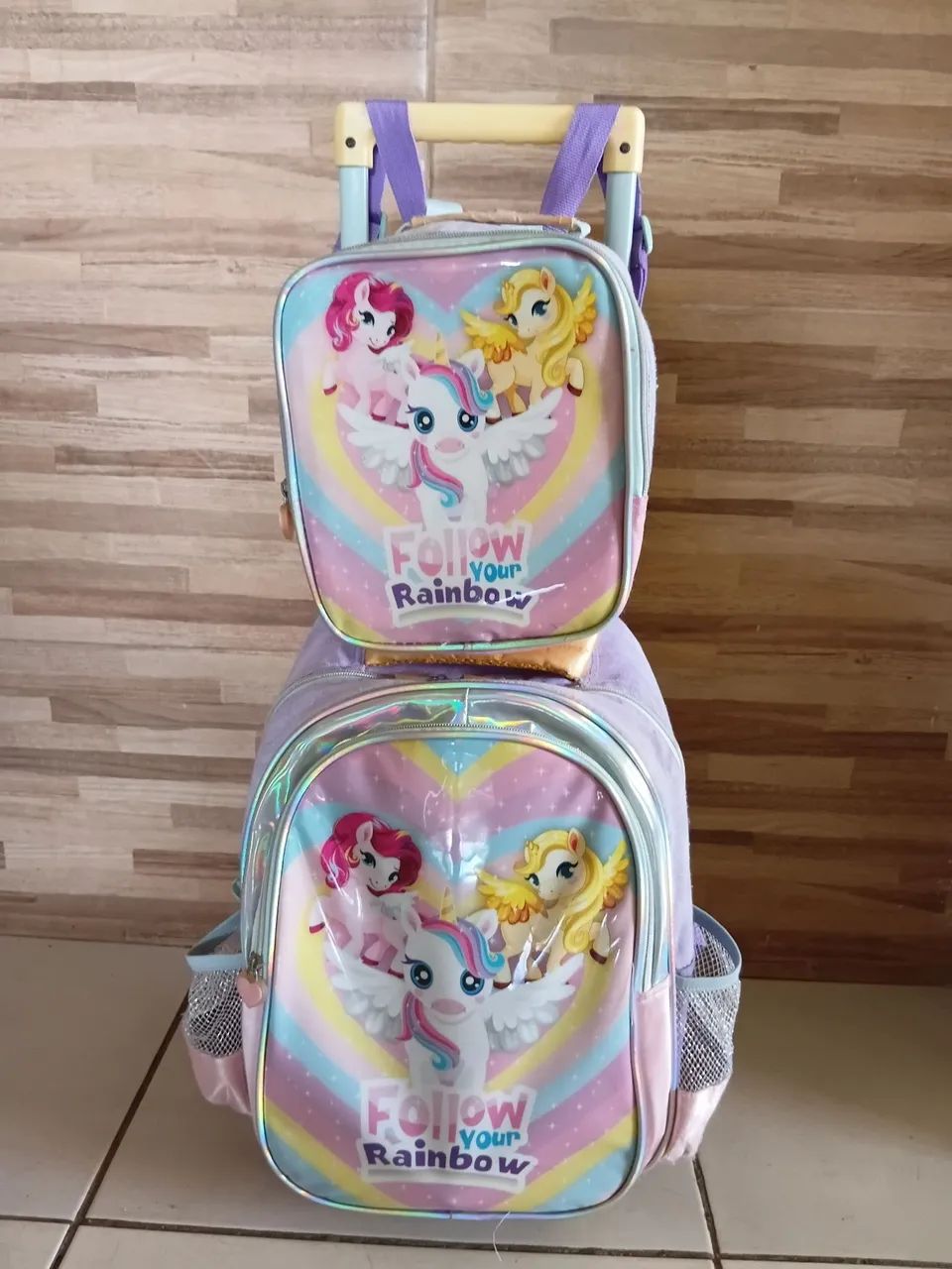 Mochila infantil com lancheira 