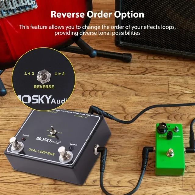 Pedal Mosky Audio Dual Loop Box - chaveador do tipo True Bypass  - Foto 6