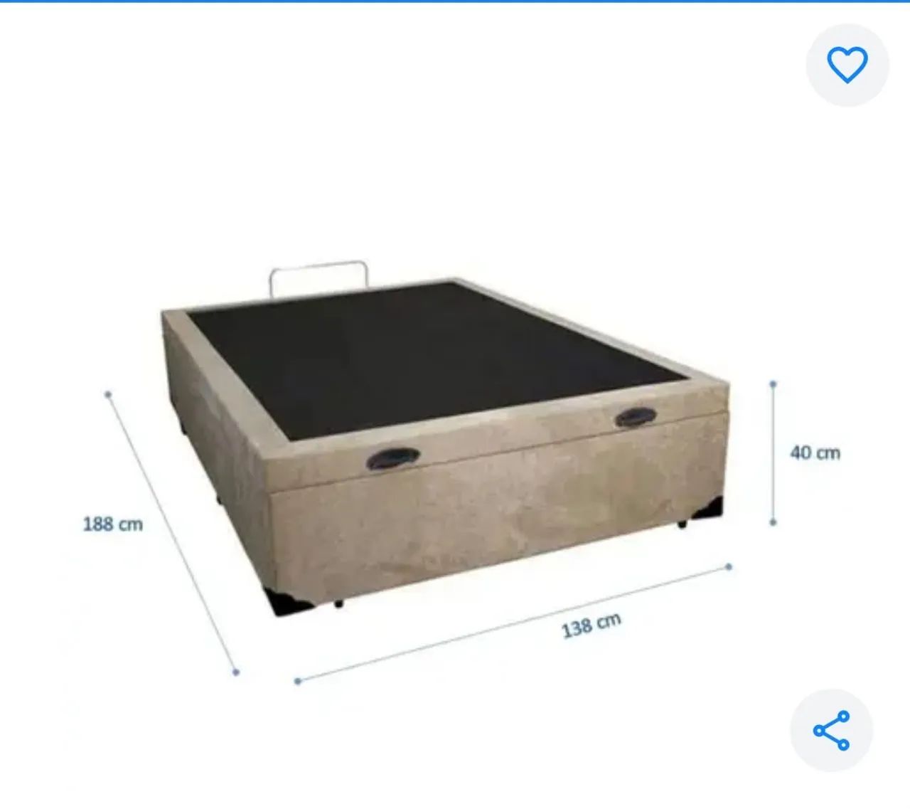 Vendo cama box baú casal  - Foto 3