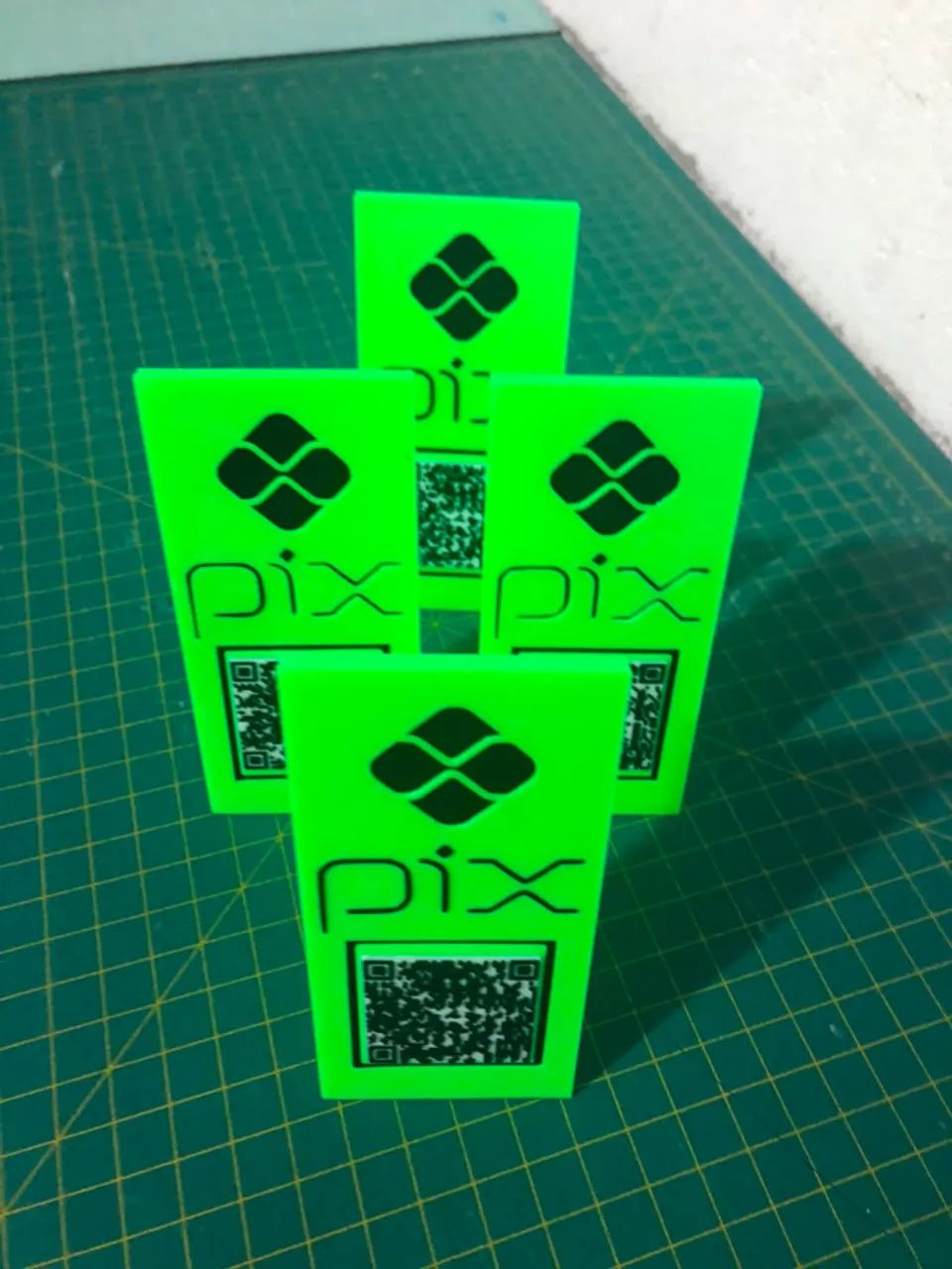 Plaquinha Pix Para Comércio QR Code Personalizado - Foto 2