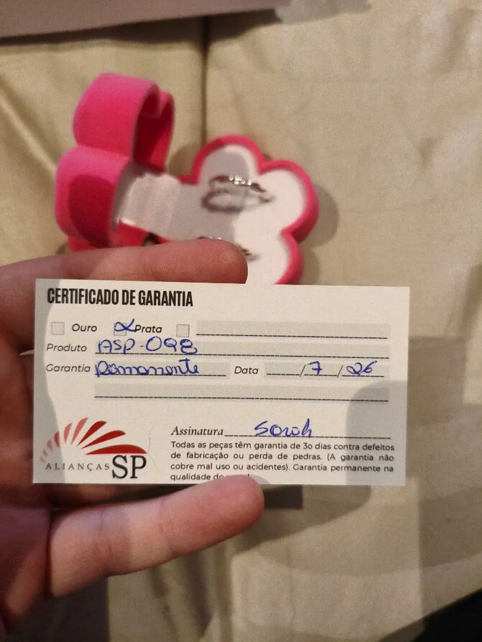 Aliança de prata  - Foto 2