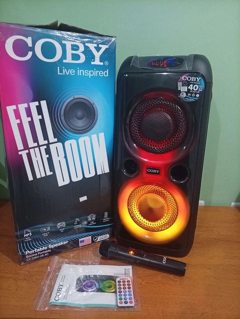 CAIXA DE SOM COBY BLUETOOTH  - Foto 2