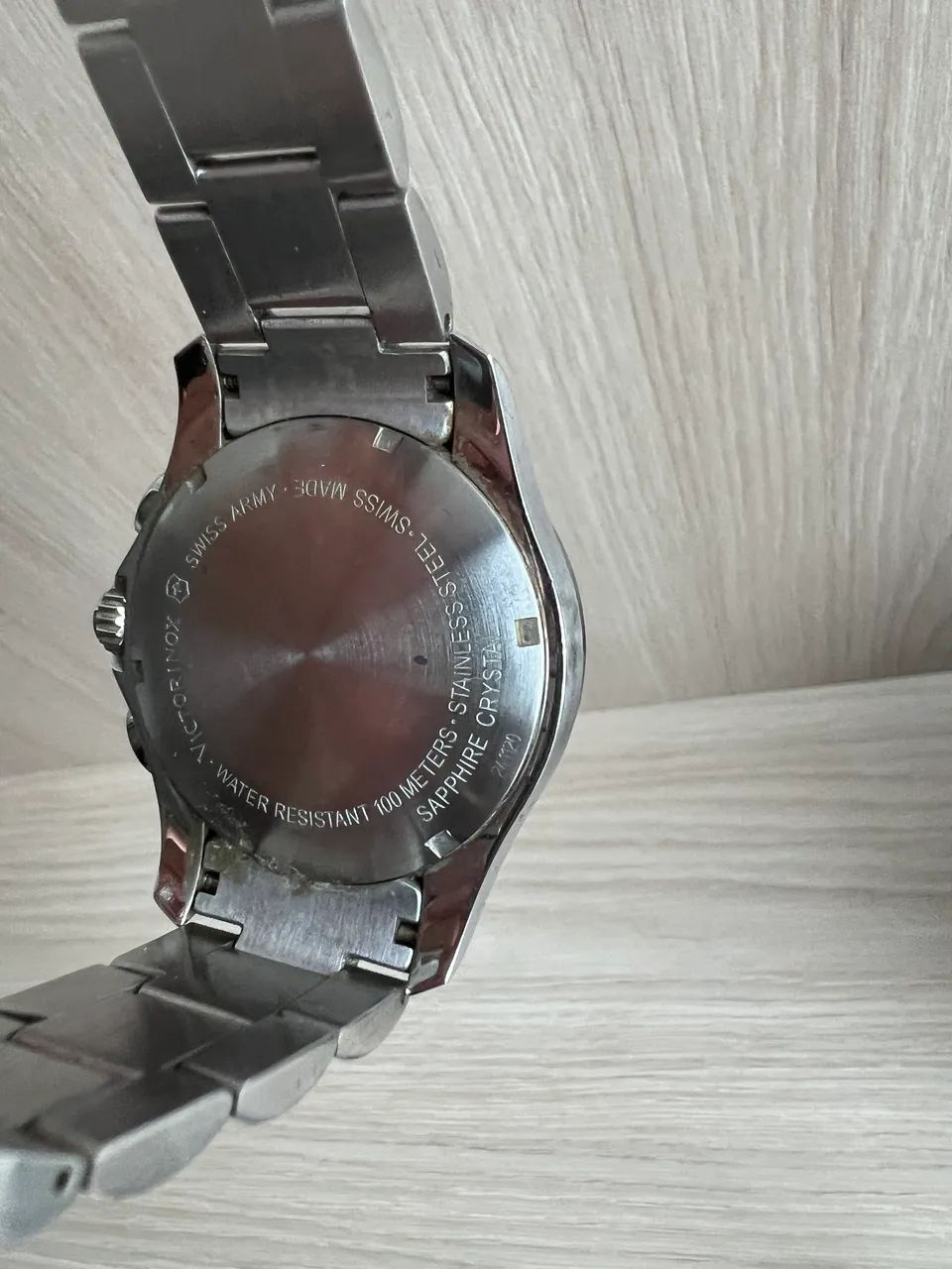 Relógio Victorinox Swiss Army Chronograph 241120 Original Safira