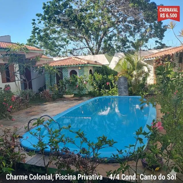CASA COM PISCINA ,4 QUARTOS - CONDOMÍNIO CANTO DO SOL