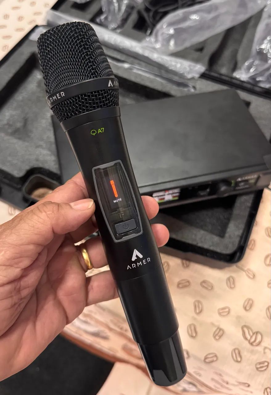 Microfone sem fio duplo Armer AX802M (NOVO) - Foto 5