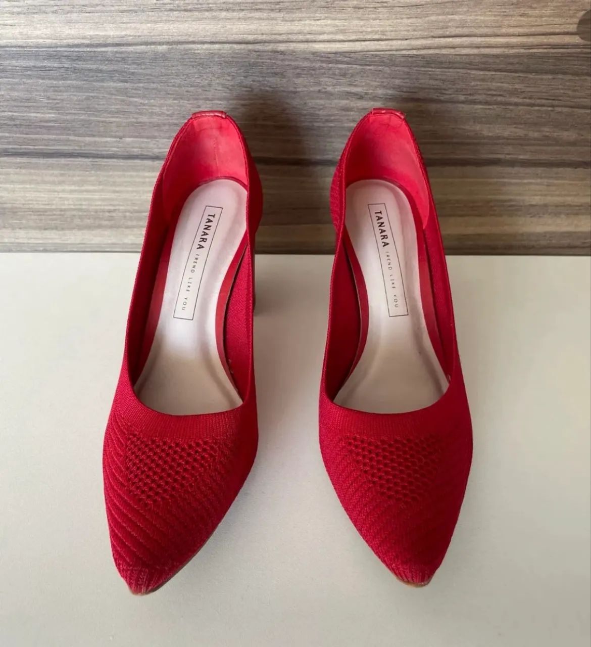 Scarpin vermelho num 34  Tanara  - Foto 2