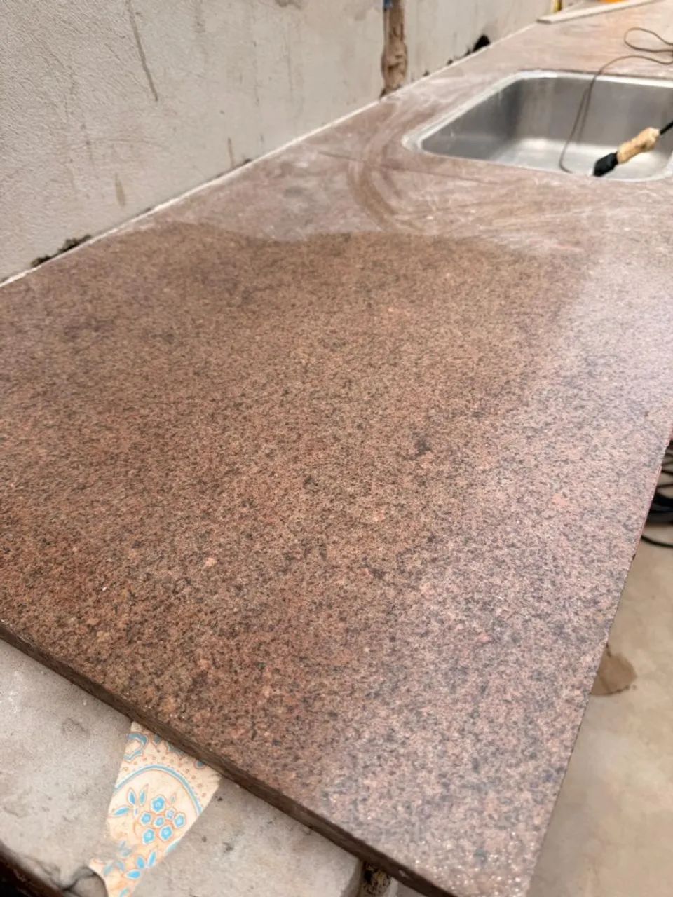Bancada / Pia de Granito (2,65m) com Cuba de Inox - Foto 3