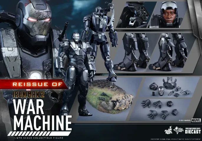War Machine Diecast Hot Toys Ironman 2 Marvel Homem De Ferro - Foto 2