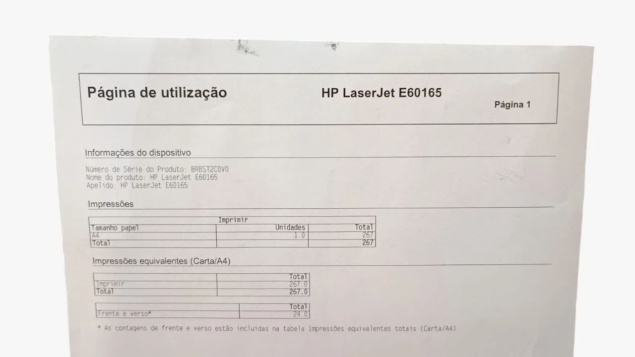 Impressora HP LaserJet E60165 - 110v - Foto 2