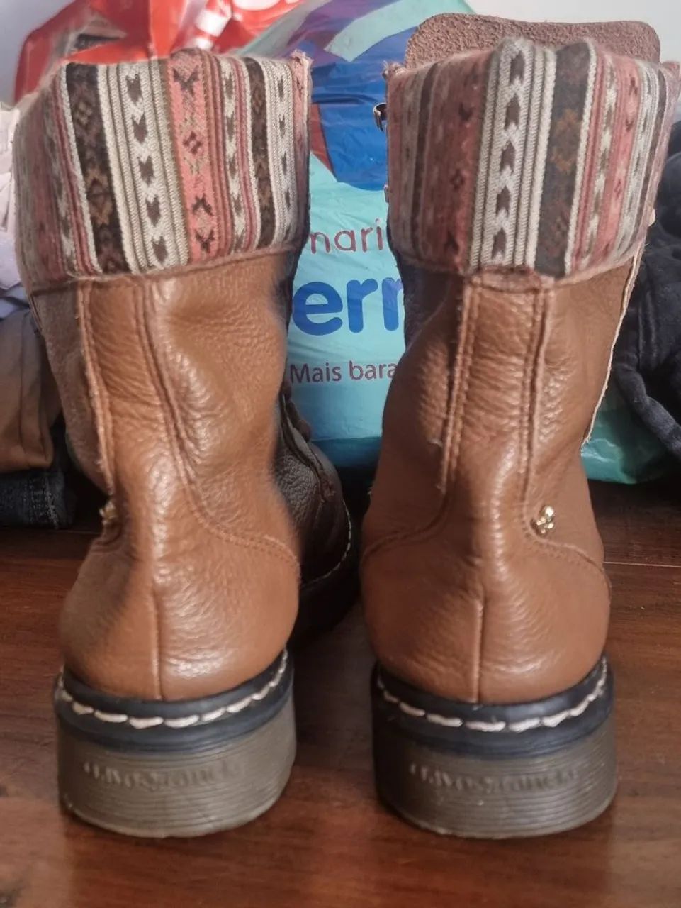 Bota Coturno Couro 100% 36 - Foto 5