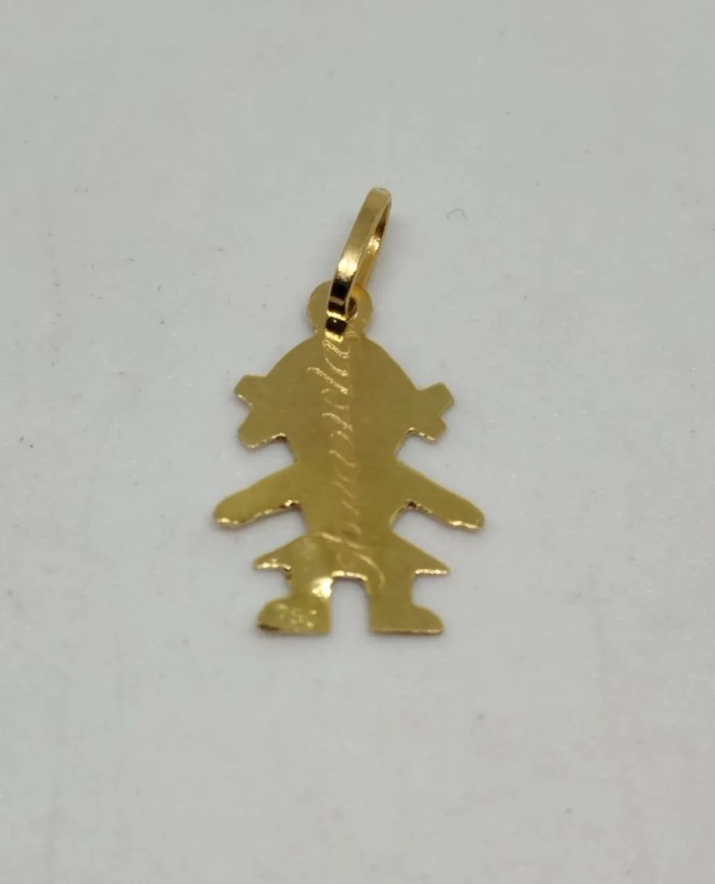 Pingente Menina ouro 18k - Foto 3