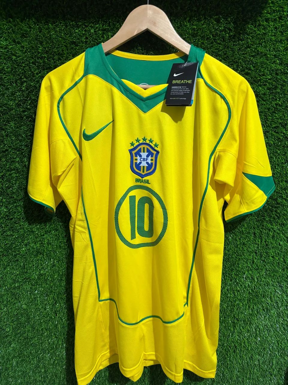 camisa 10 do Brasil retrô 2004/2005 