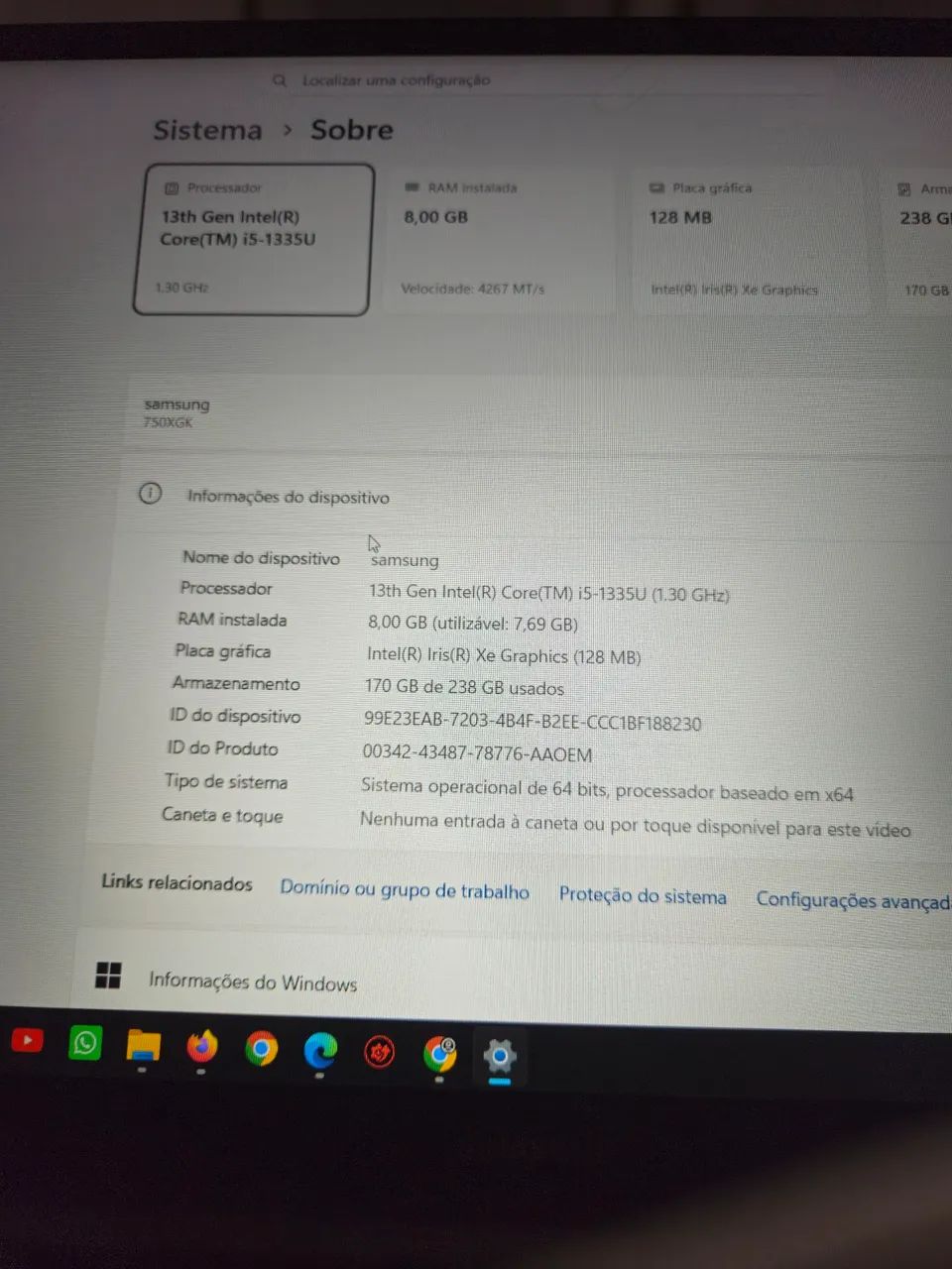 Notebook Samsung Galaxy book4 i5 - Foto 2