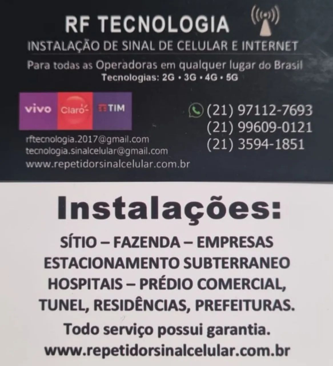Serviço Sinal de celular e internet  - Foto 2