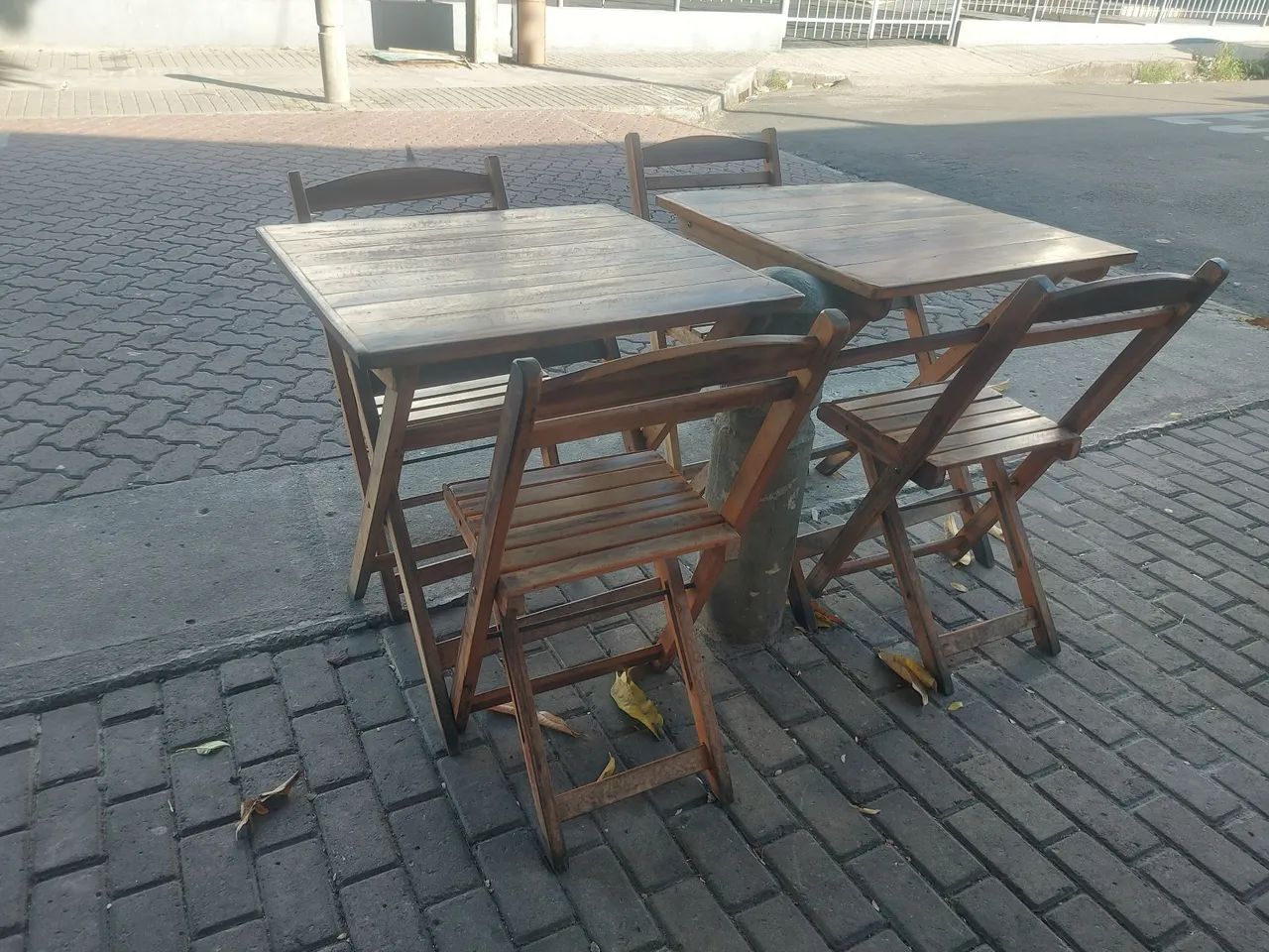 Mesa de madeira conjunto 