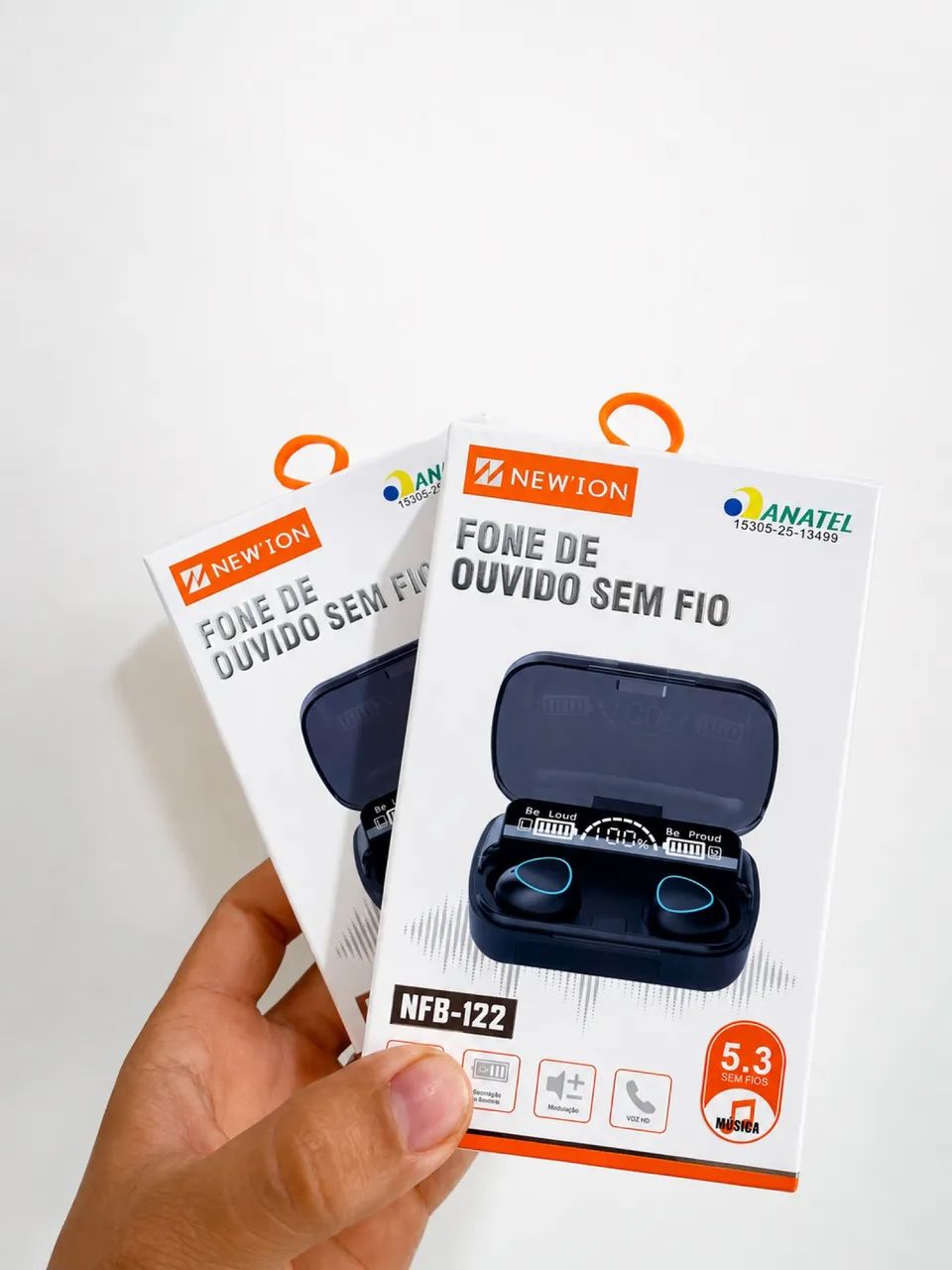 Fone de ouvido Bluetooth 