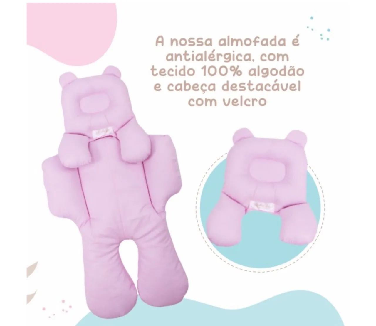 Redutor de bebê conforto algodão doce - Foto 2