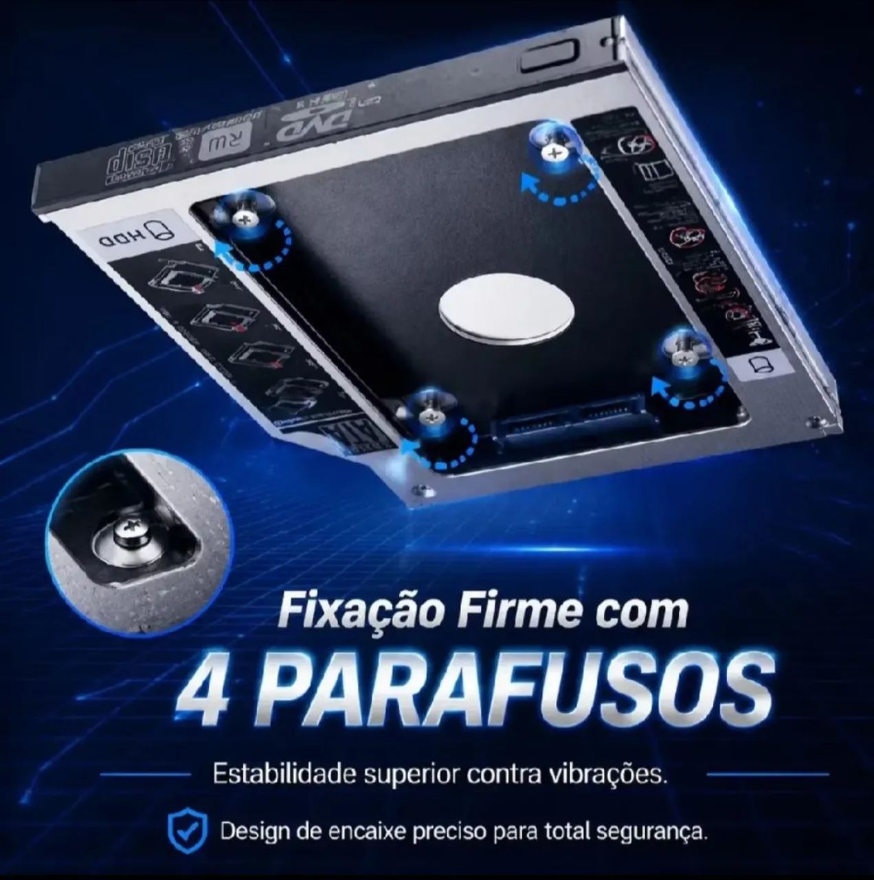 Caddy para HD ou SSD - Foto 5