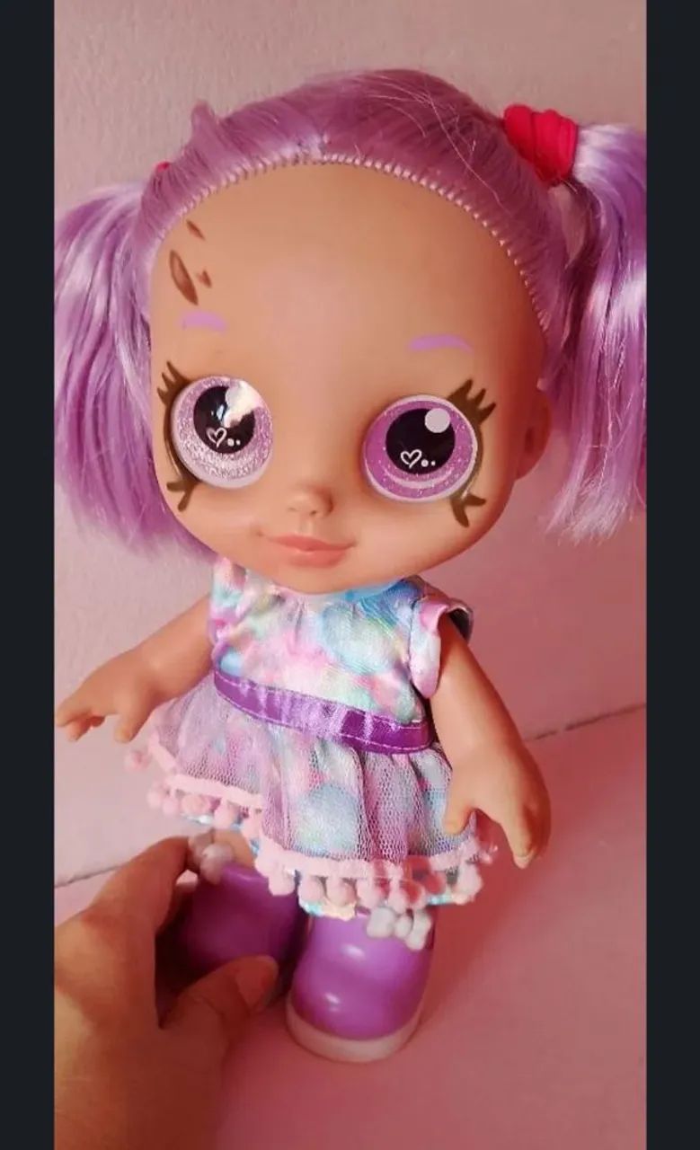 Boneca Rainbow tatoo violeta. 27cm - Foto 5