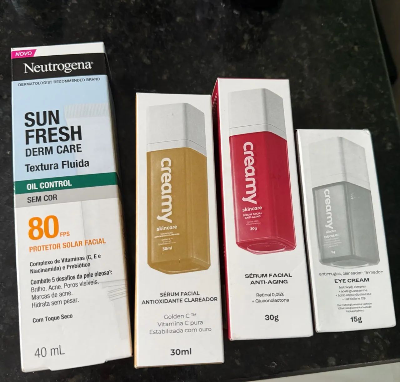 Produtos skin care 