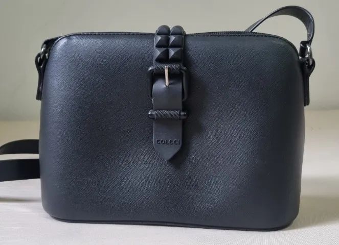 Bolsa Colcci Preta Com Tachas Original