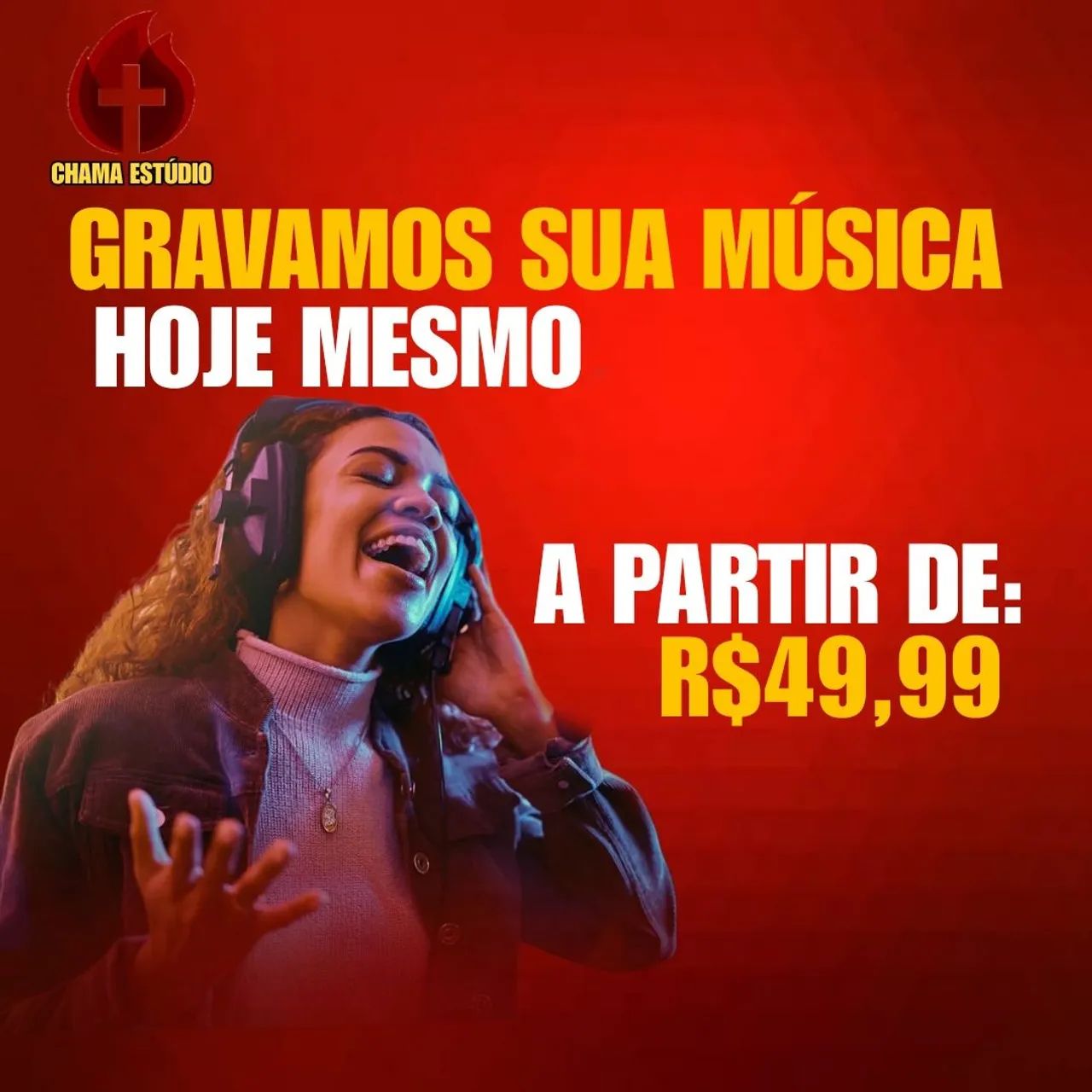 Gravo sua música hoje mesmo