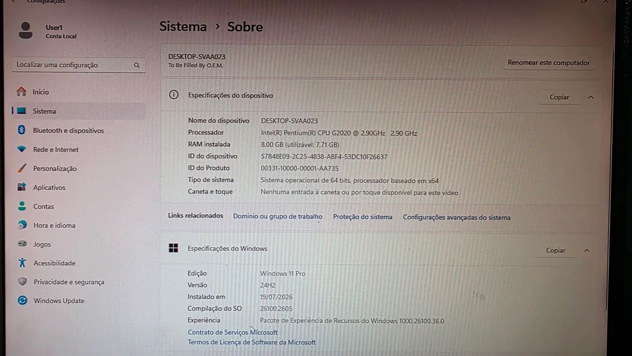 PC Desktop Intel G2020 - 8GB RAM - SSD 120GB  - Foto 4