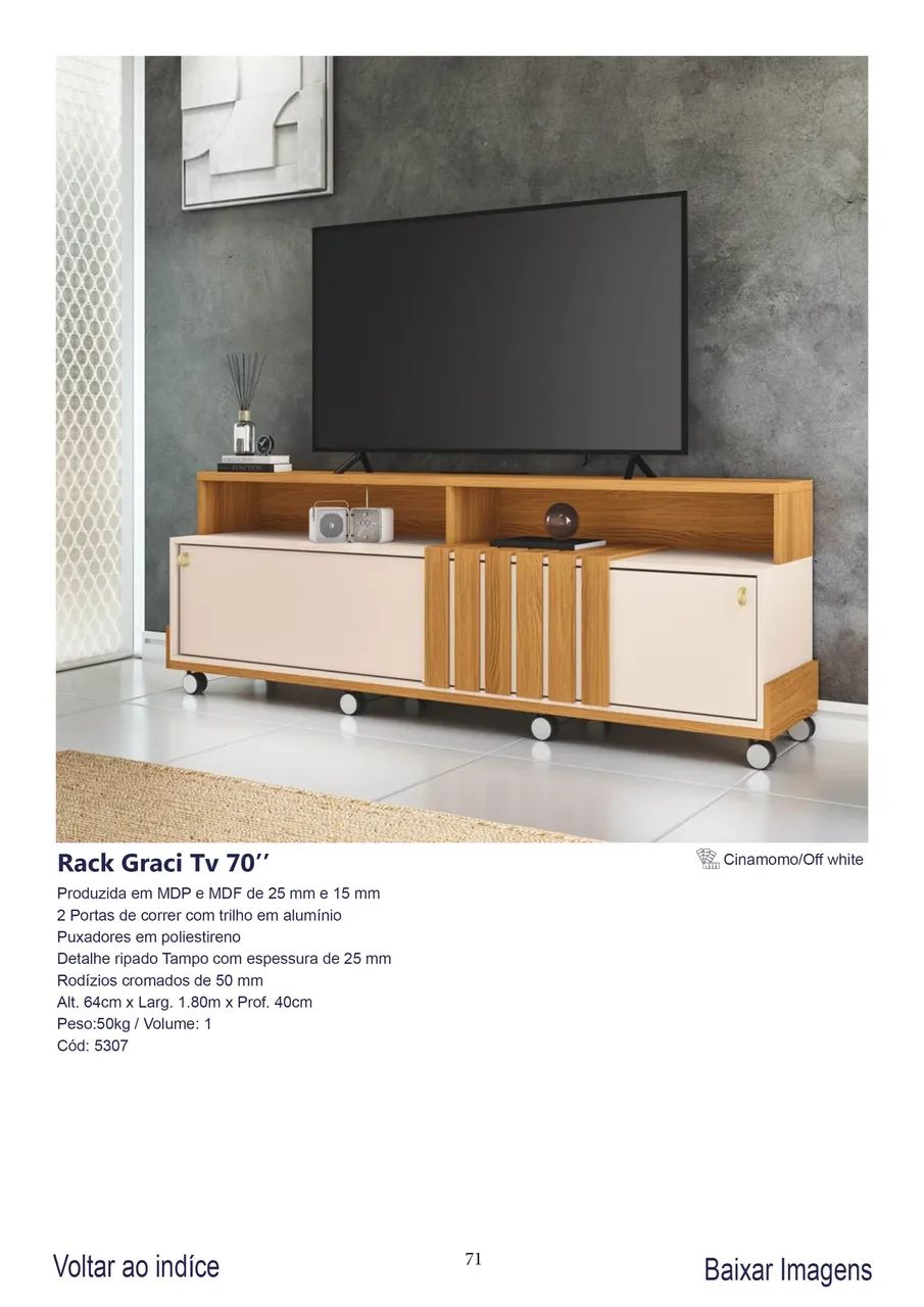 Rack Graci c/ Rodinhas Oferta 