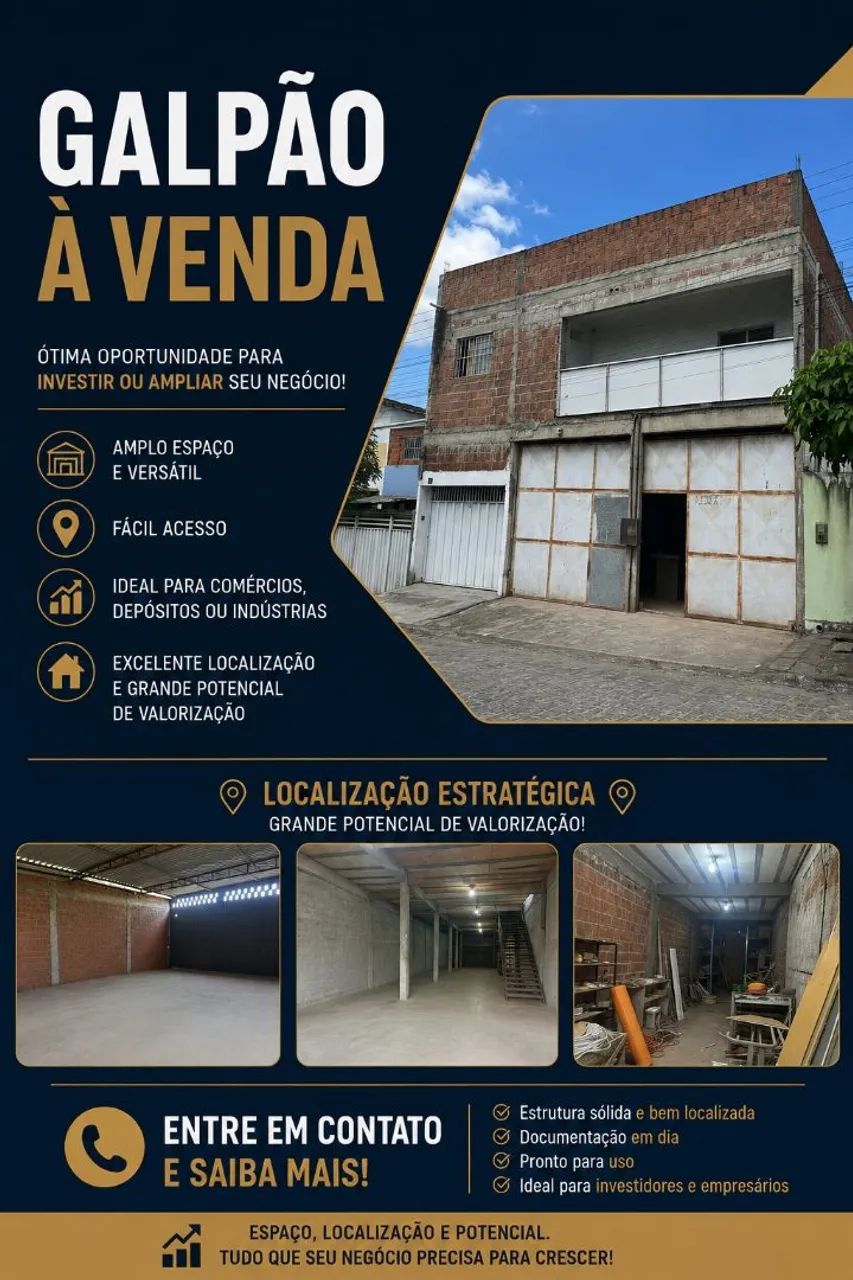Galpão com apartamento 