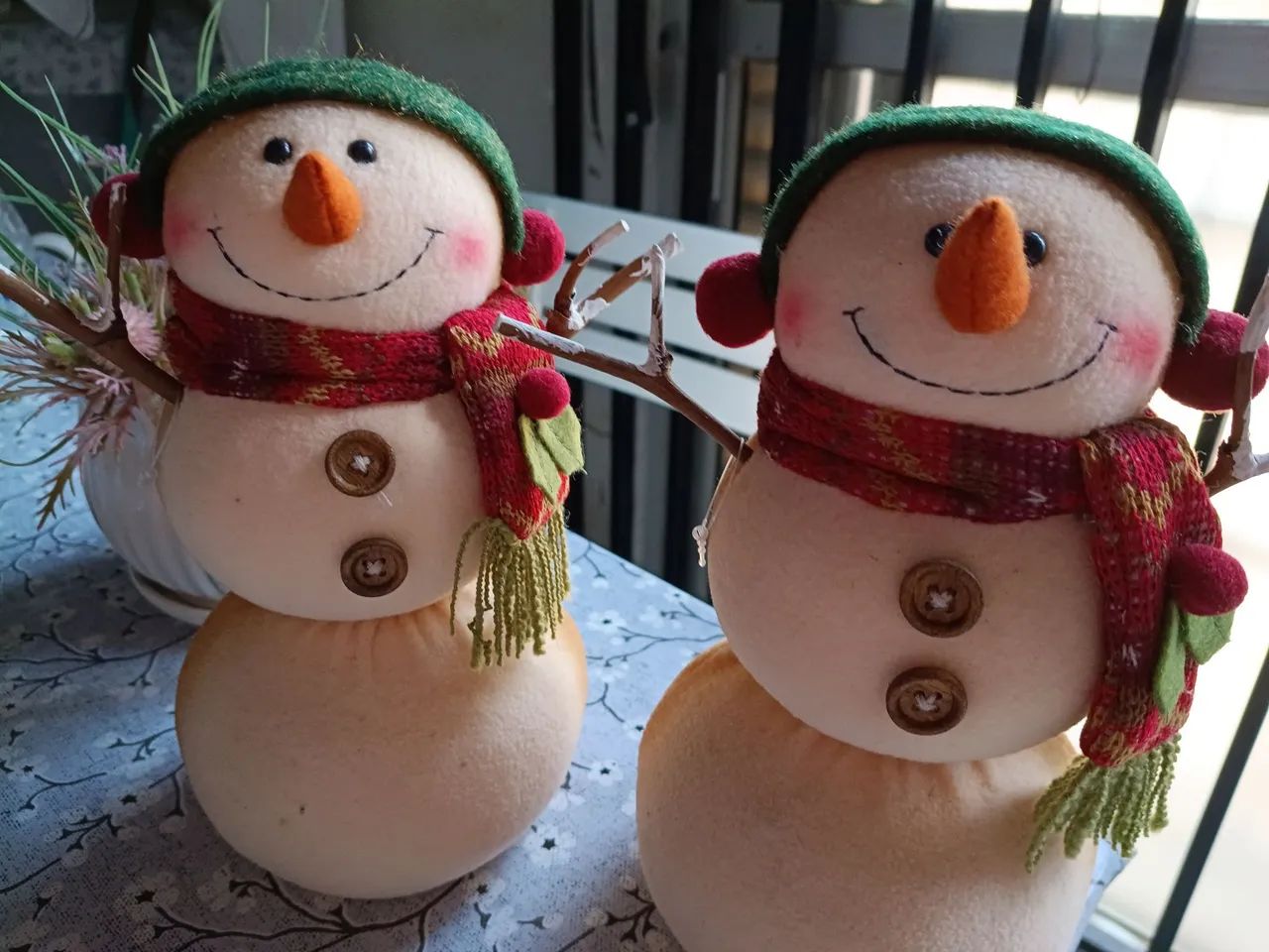 CASAL DE BONECOS DA NEVE - Foto 4