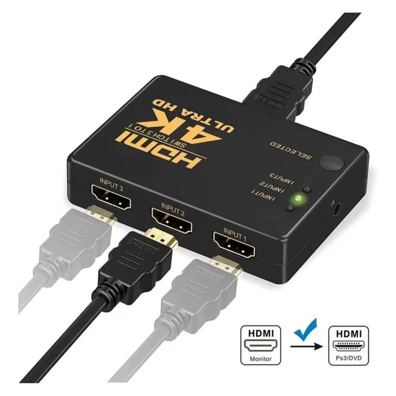 Switch HDMI 3 x 1 4k (Delivery)