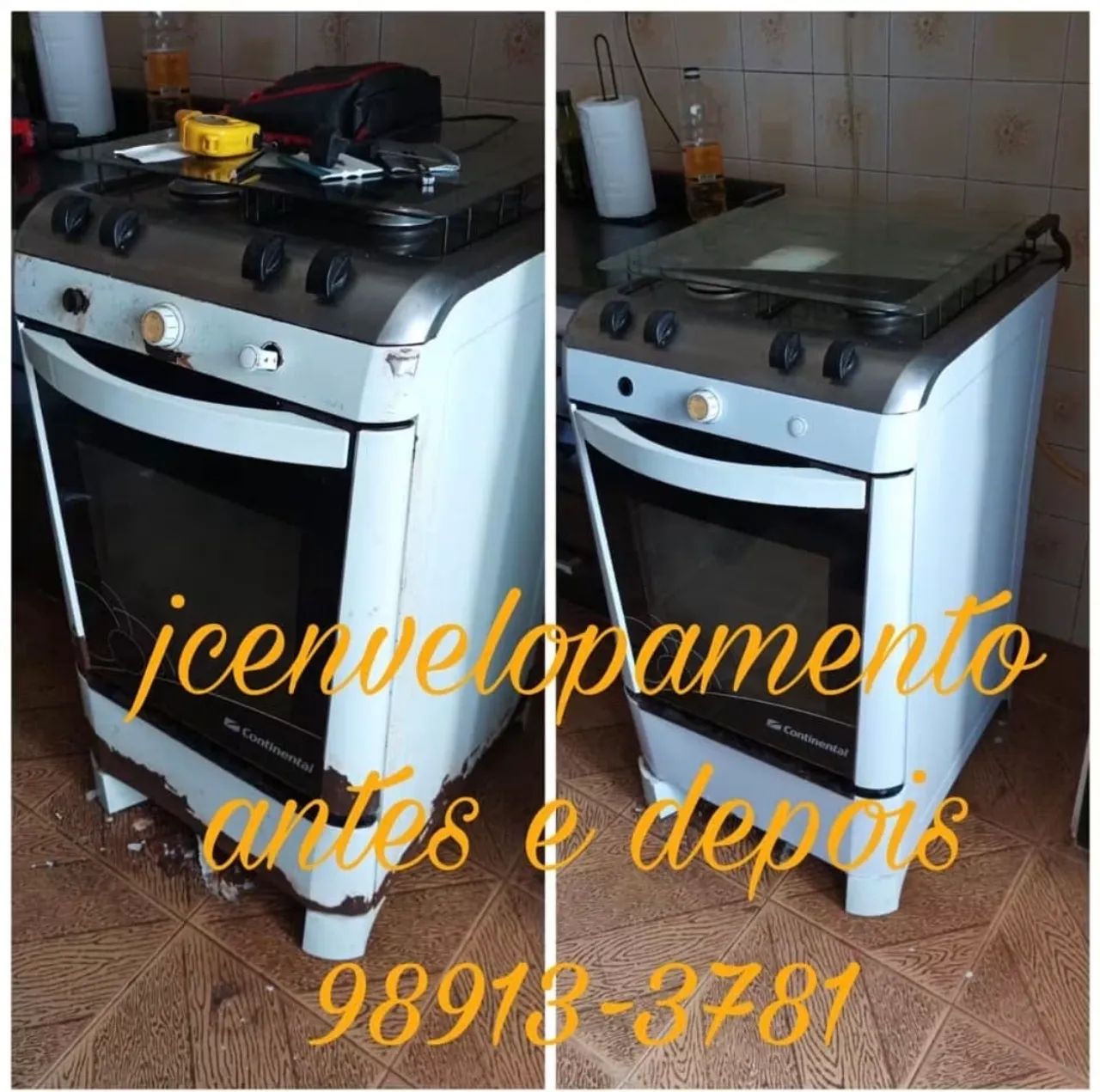 Envelopamento de geladeira e fogão  - Foto 3